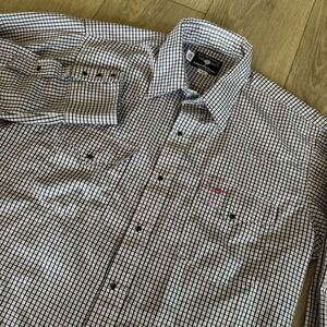 Flying Ranch wear Men's LS Pearl Snap Shirt Plaid Made In USA Western Size 16-34